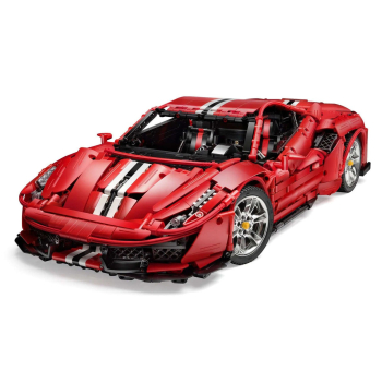 Klocki konstrukcyjne CaDA Master 3187 el. Auto Sportowe dla dzieci 14+ Zdalnie sterowany Model 1:8 + Światła LED